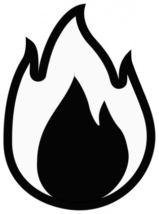 Fire Flames Clipart Black And White - Free Clipart ...