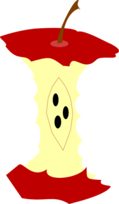 Apple core clip art - Free Clipart Images