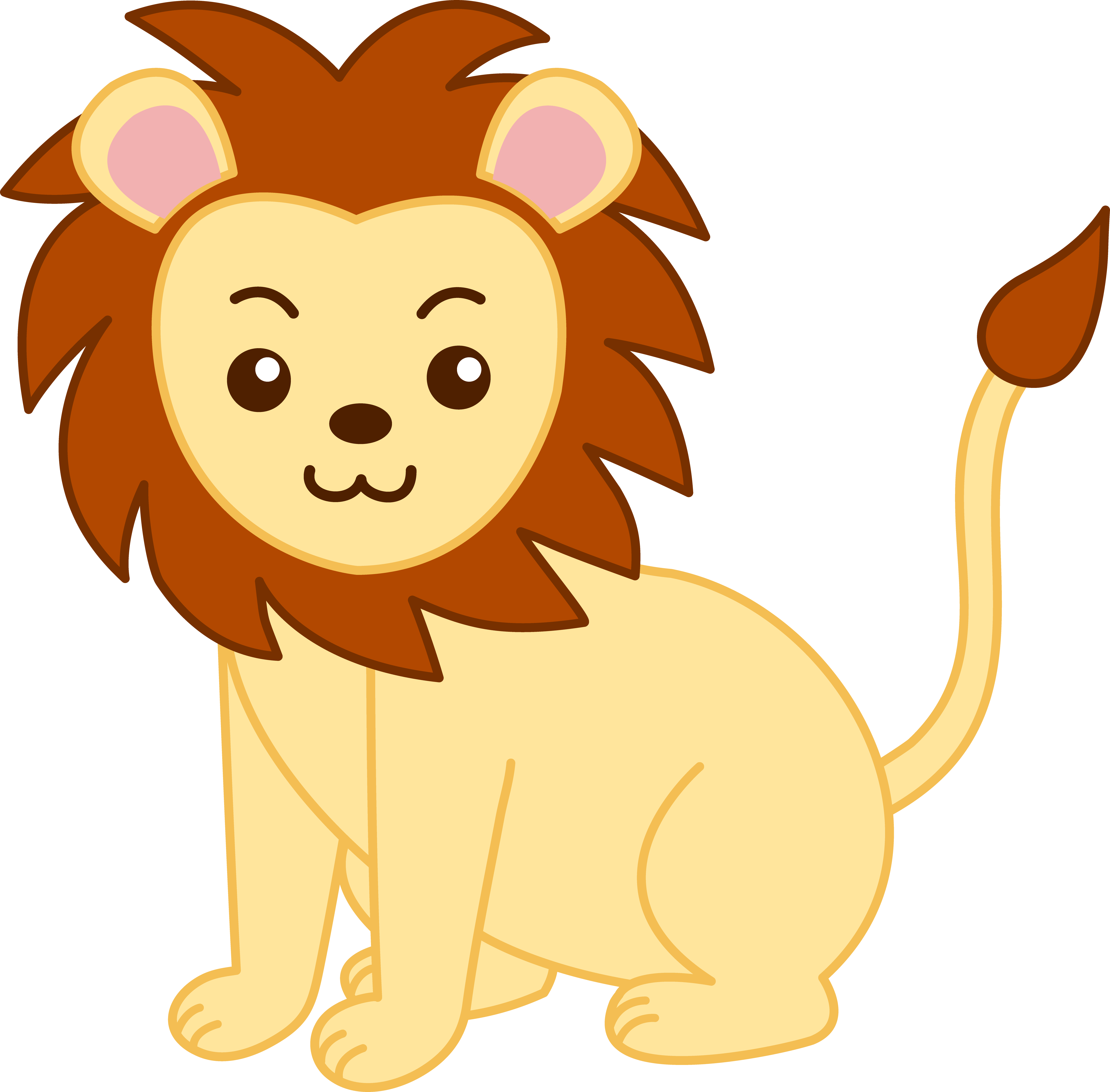 Animated lion clipart