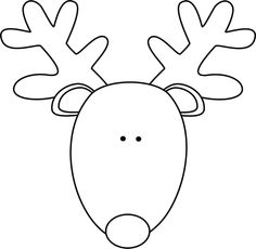 Best Photos of Reindeer Face Cut Out Templates - Free Reindeer ...