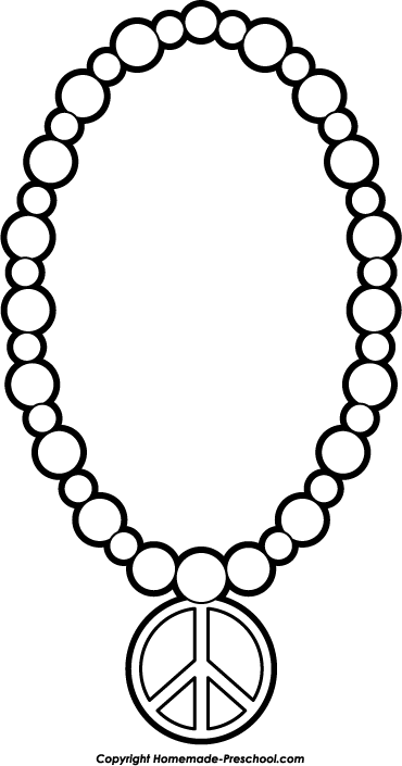 Necklace clip art free