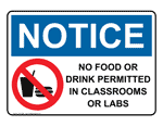 No Food Or Drink on ComplianceSigns.com