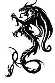 Free tribal tattoos, Tribal Tattoo Designs : Tribal Dragon Tattoo ...