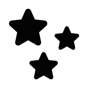 Christmas Stars Silhouette | Silhouette of Christmas Stars