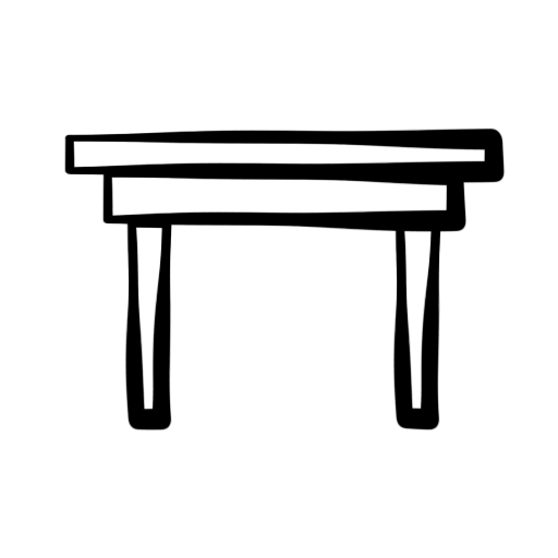 Table clipart outline