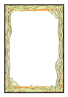 Spaghetti A4 page borders (SB8080) - SparkleBox
