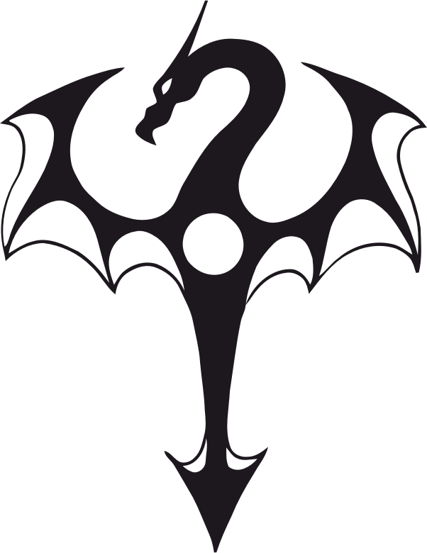 Clipart - Tribal Dragon 41