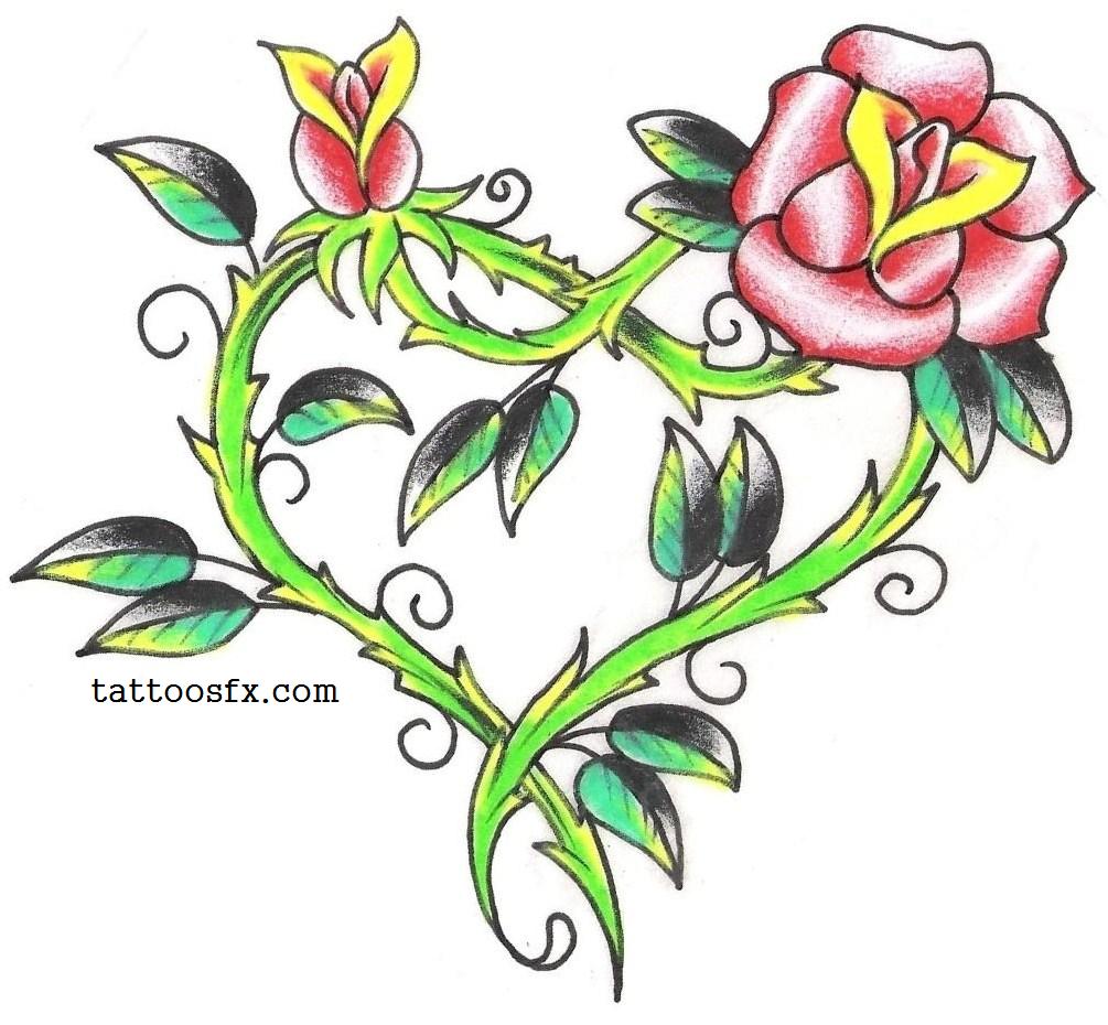 Black Rose Vines Tattoo Design: Real Photo, Pictures, Images and ...