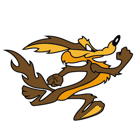 Cartoon coyote clipart