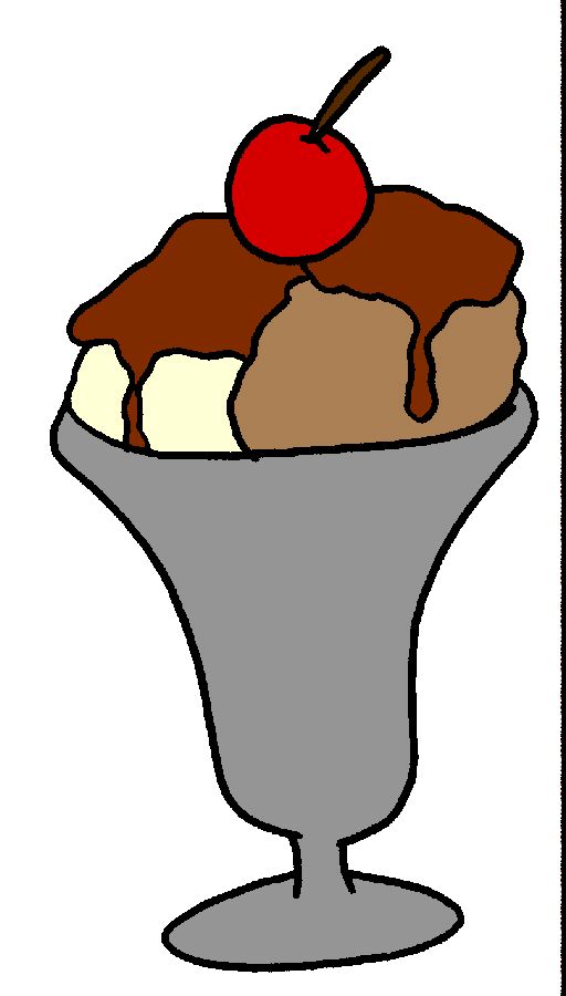 Cartoon Ice Cream Sundae