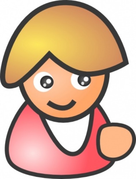 Smiling Business Woman clip art | Download free Vector