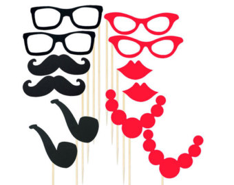 lips and mustache