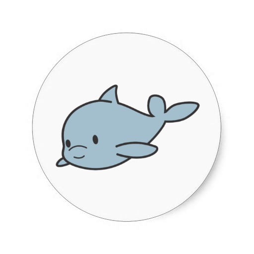 Dolphin Cartoon Stickers, Dolphin Cartoon Sticker Designs