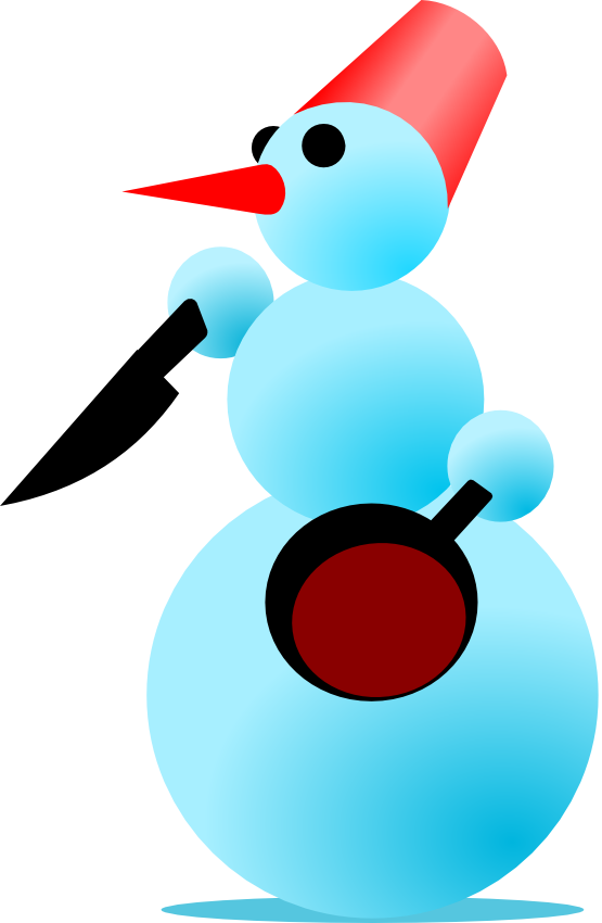 Clip Art: Snowman Cannibal by Rones Xmas ...