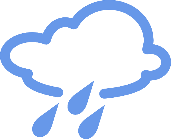 Rainy Weather Symbols clip art - vector clip art online, royalty ...