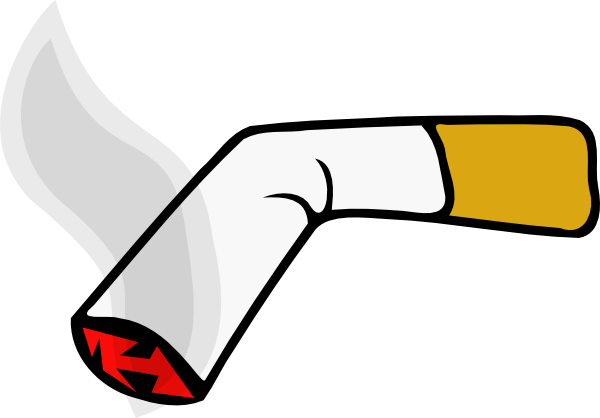 Smoke Cigarette Clip Art - vector clip art online ...