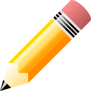 Pencil clipart cartoon