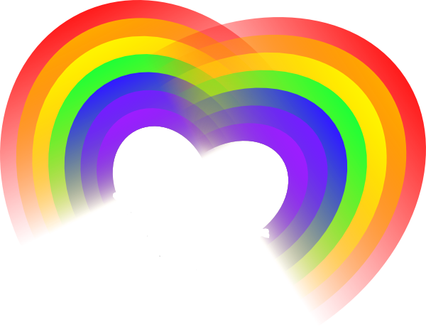 Rainbow Heart Clipart