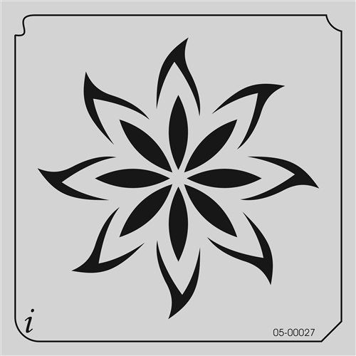 Flower stencils, Flower and Stencils