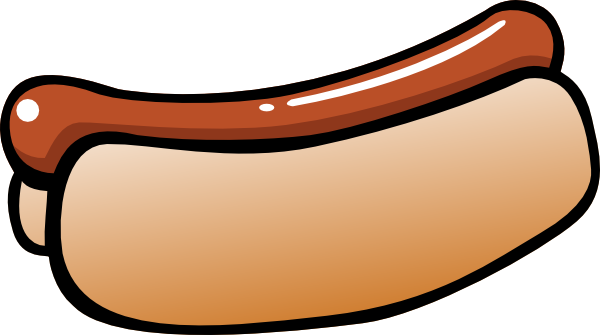 Hot dog cartoon clipart