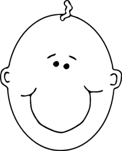 Baby face clip art free