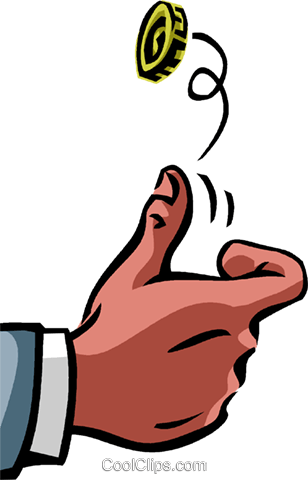 Coin flip clip art