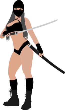 Free Ninja Clipart, 1 page of Public Domain Clip Art