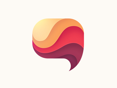 Speech Bubble Logo by NestStrix - Dribbble