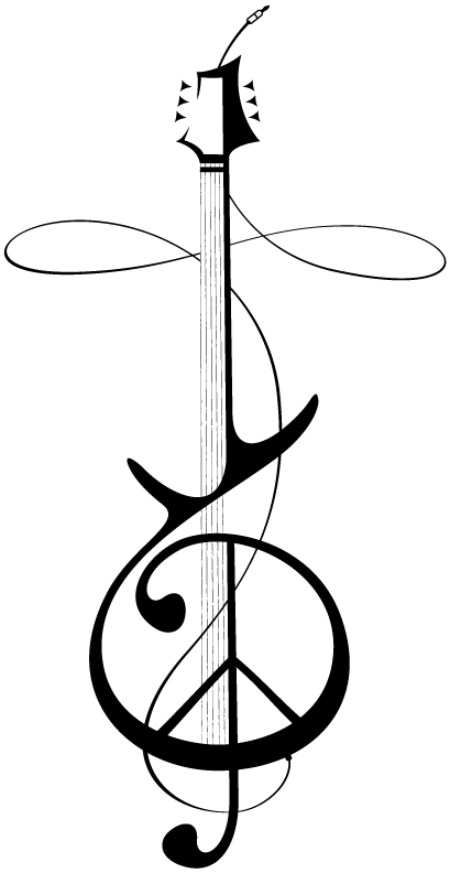 Treble Clef Peace Sign Tattoo - ClipArt Best