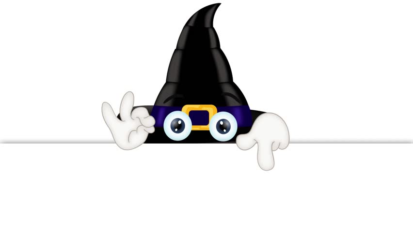 Magic Hat With Eyes Cartoon Illustration Funny Stock Footage Video ...