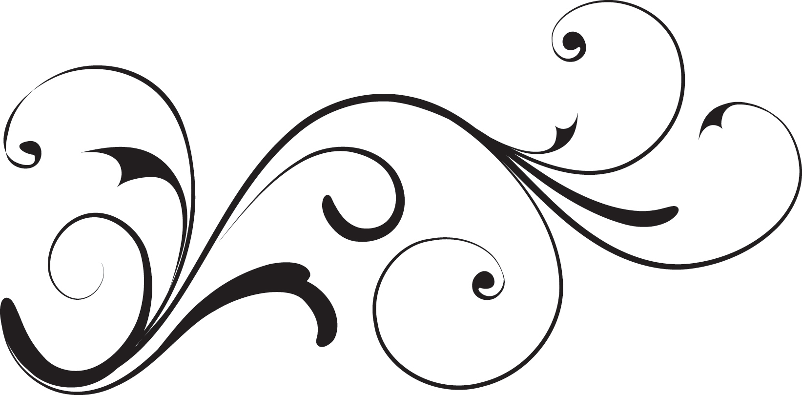 Fancy swirls clipart