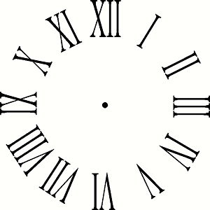 Roman Numeral Clock Clipart