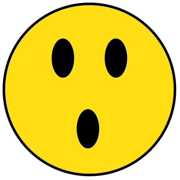 Smiley Shocked clip art - vector clip art online, royalty free ..
