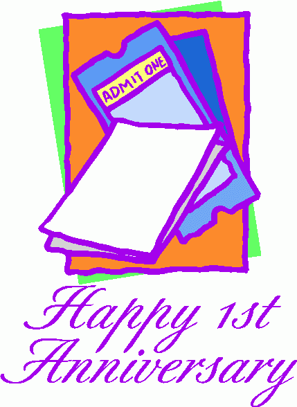 first anniversary clip art
