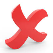Cross mark clipart