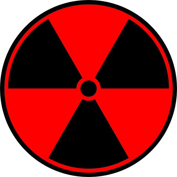Radioactive symbol - vector Clip Art