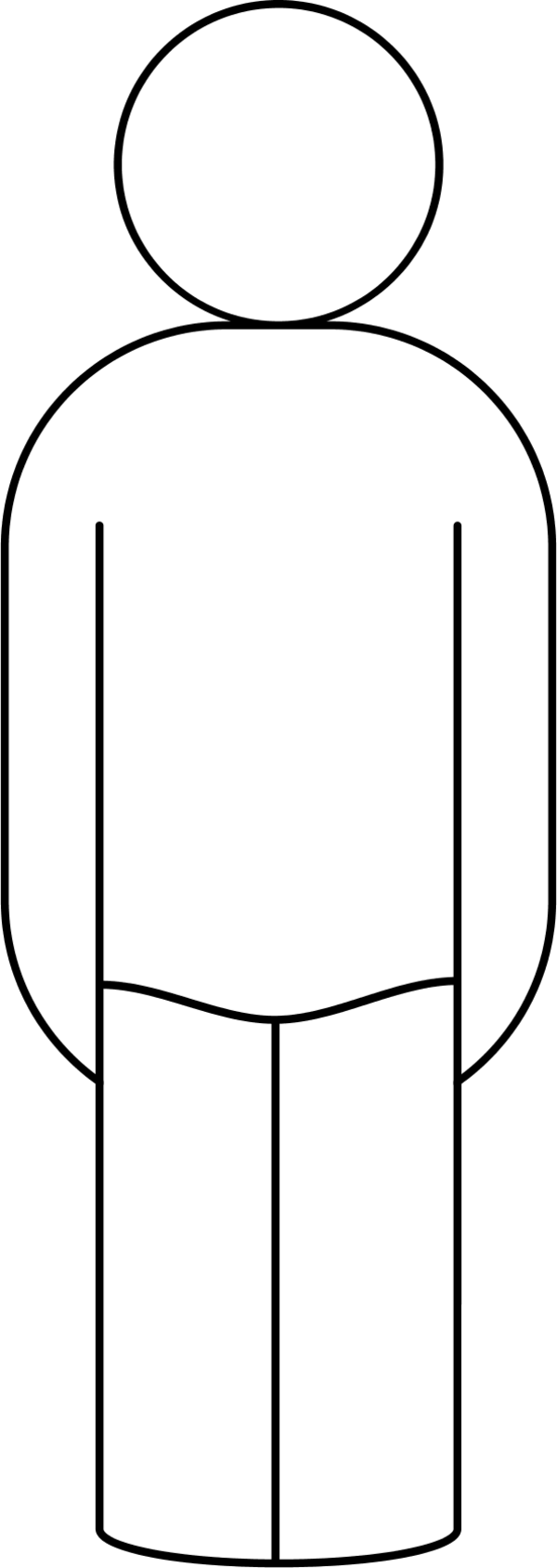 Clipart outline of person