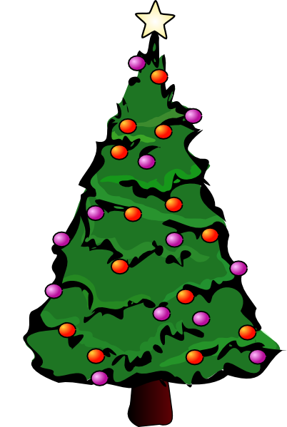 Christmas tree vector clipart