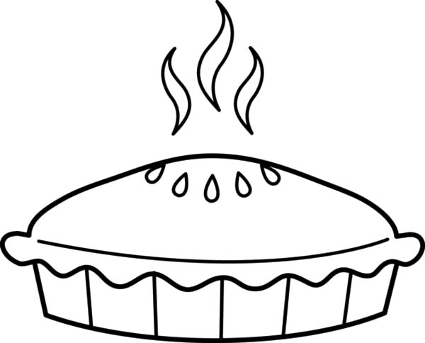 Pie Coloring Page 1
