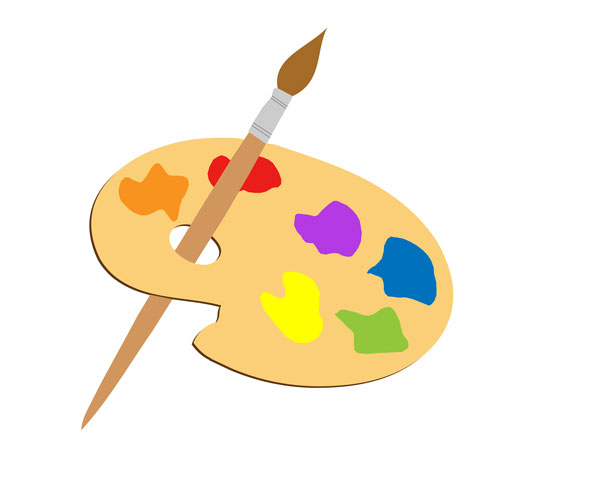 Free art pallet clipart