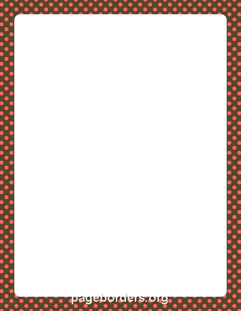 Free Polka Dot Borders: Clip Art, Page Borders, and Vector Graphics