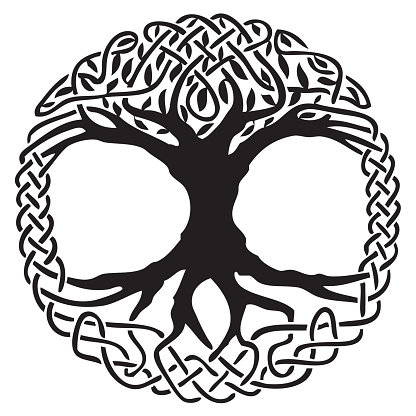 Background Of A Celtic Tree Of Life Clip Art, Vector Images ...