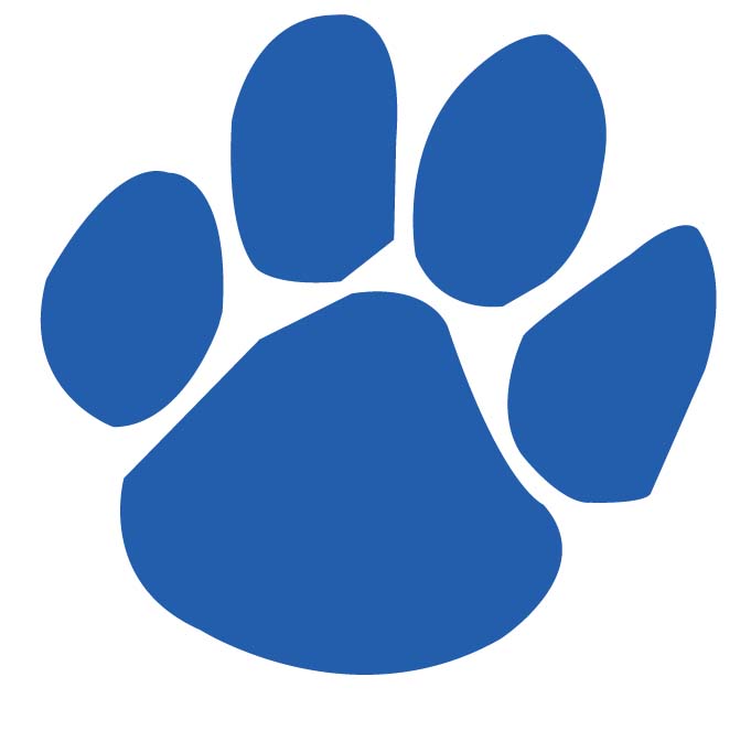 Cougar Paw Print Clipart