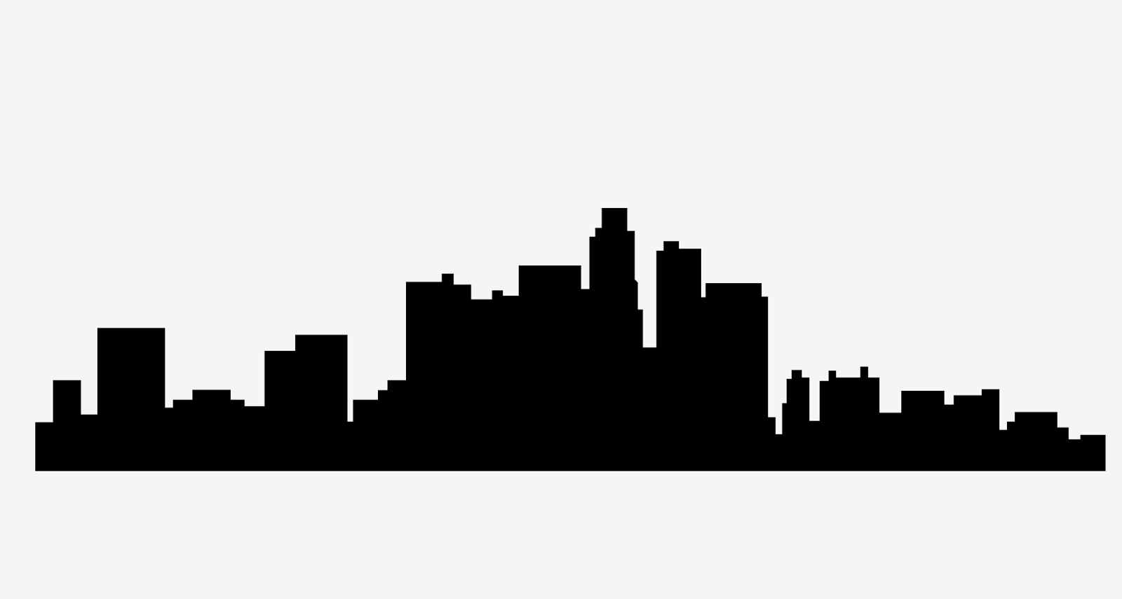 Los angeles skyline clipart free