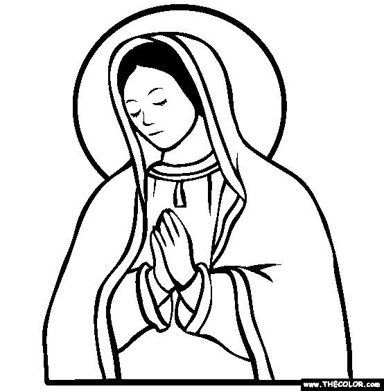 Virgen De Guadalupe Coloring Pages - AZ Coloring Pages