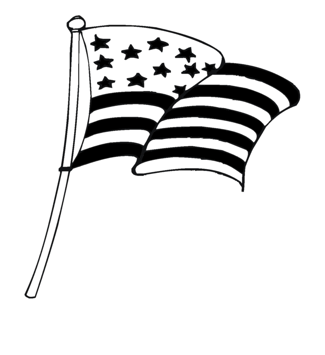 Clipart cartoon flag day