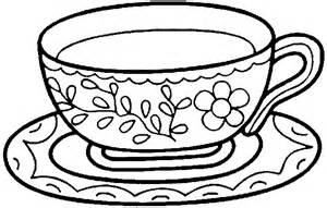 Free Tea Cup Coloring Pages