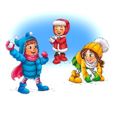 Snowball Fight Clipart - Tumundografico