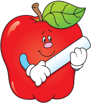 Apple school clipart