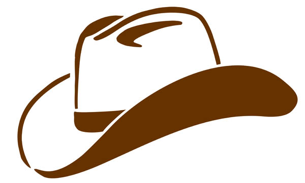 Clipart outline cowboy hat